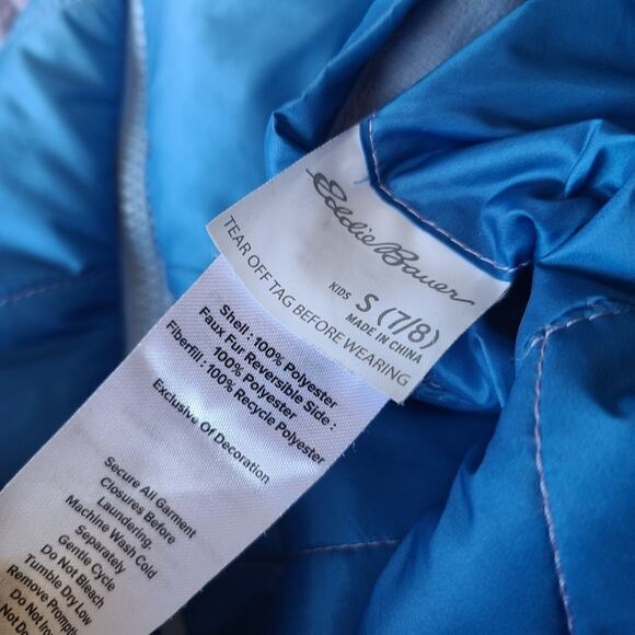 Eddie Bauer Kids Gradient Blue and Purple Jacket Size S 7/8 - Picture 10 of 10